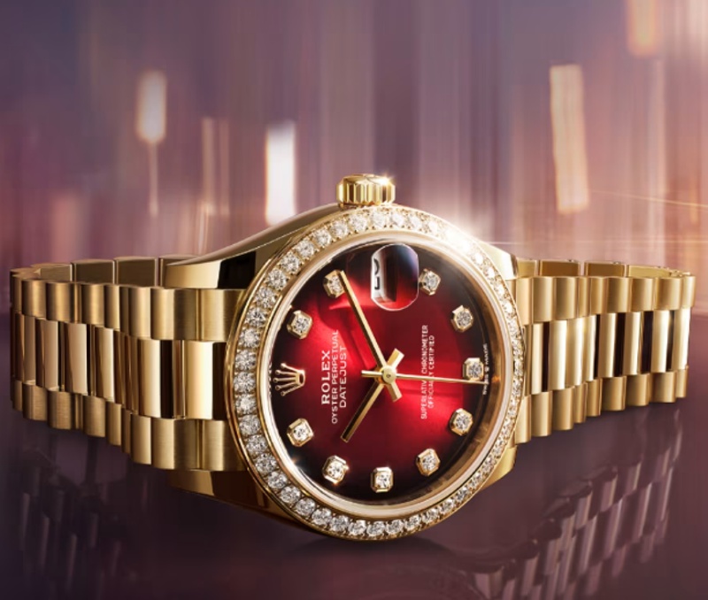 Rolex Datejust 2025 новинка красный циферблат Rolex Datejust 2025 новинка красный циферблат