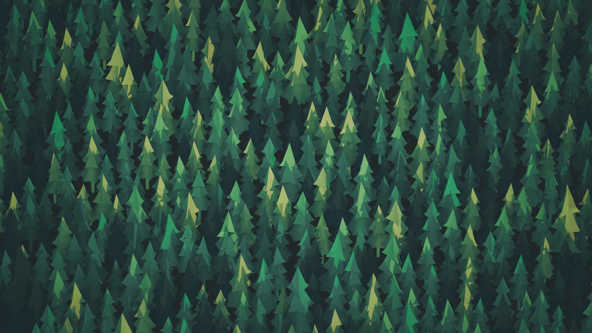 Бумажный лес лес  