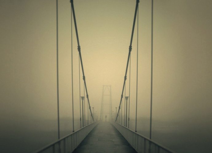Мост в тумане туман мост  