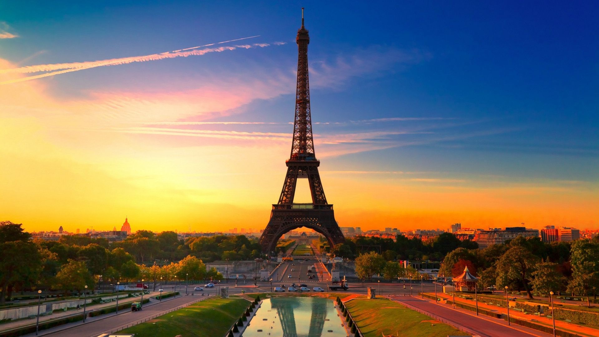 Эйфелева башня Эйфелева башня Франция париж небо город  