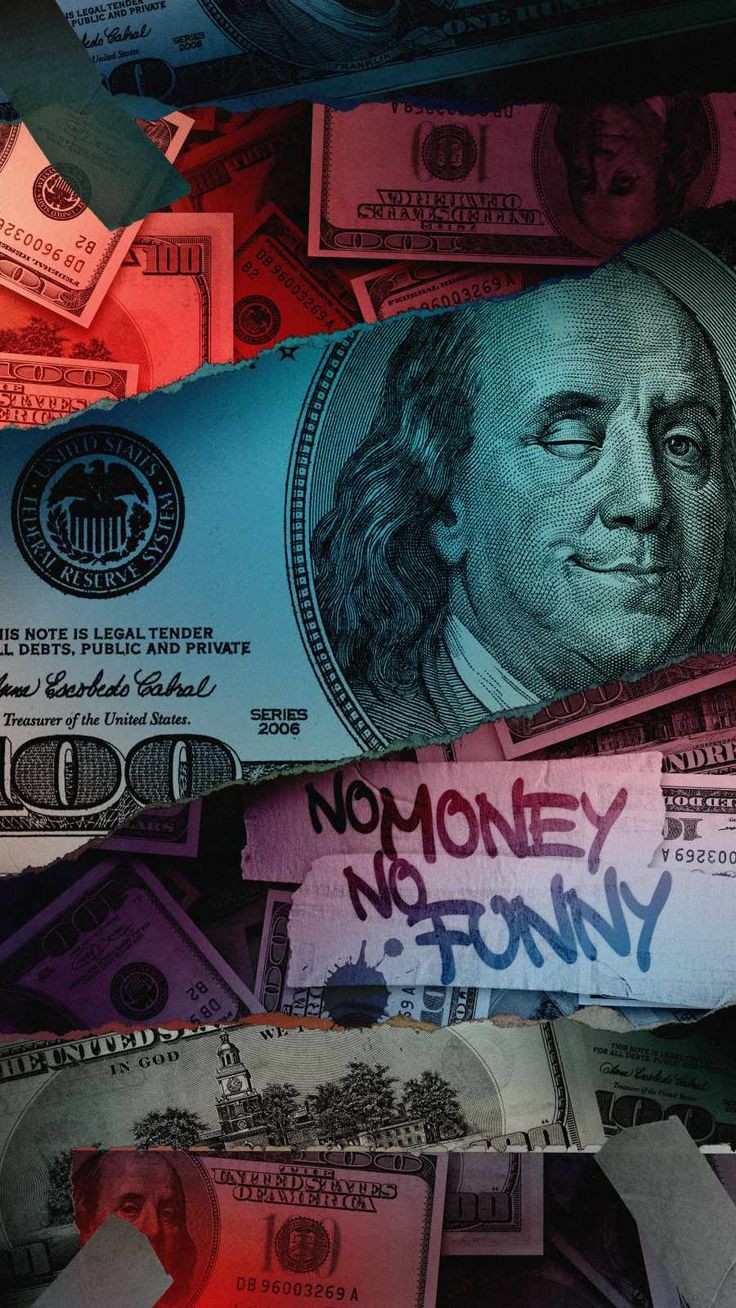 No money, no funny доллары деньги  